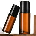 3 Packs Glass Roll On Bottles Deodorant Container Travel DIY Deodorant Bottles Balm Lotion Sunscreen 30ml 50ml
