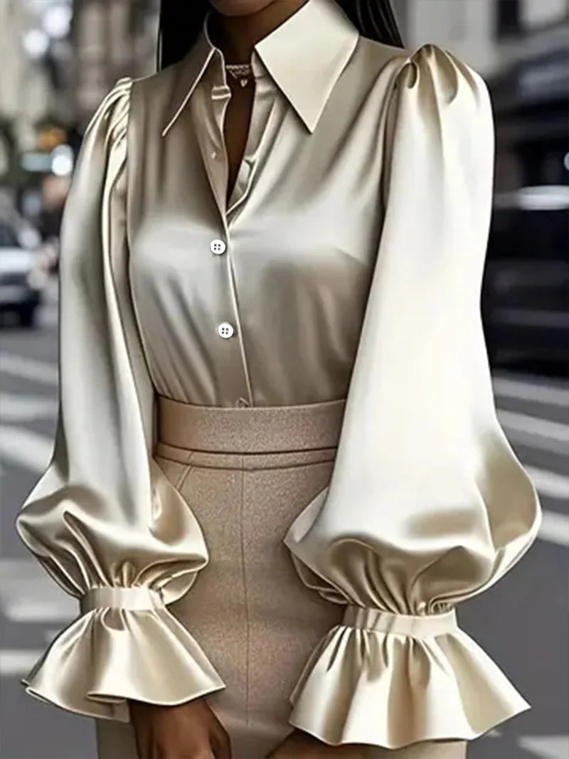 Women Blouses 2026 Spring Autumn Long Sleeve Blouse Woman Blouse Shirt Office Elegant Work Shirt Top Blusas Mujer De Moda