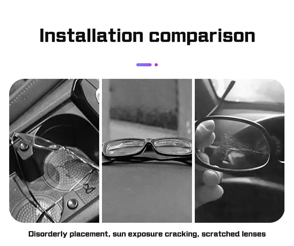 Portable Press Switch Car Glasses Box For Changan CS85 Oshan X7 CS35 PLUS UNIT UNIK CS55 CS95 Eyeglasse Case Sunglasses Holder