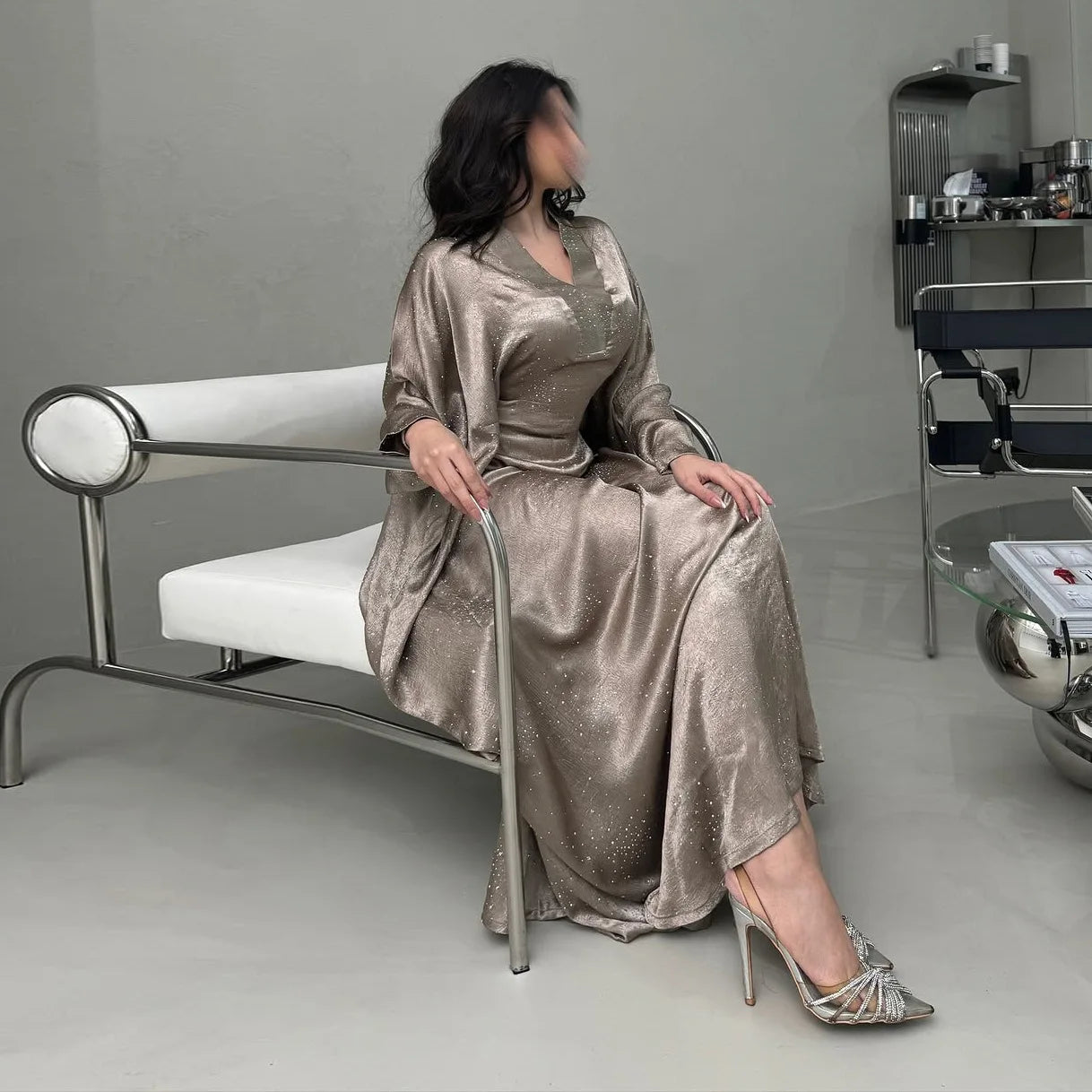 Eid Muslim Abaya Women Diamond Dress Party Night Ramadan Arab Dubai Dresses Kaftan Vestidos Largos Long Robe Jalabiya 2025