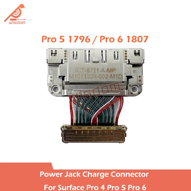 Laptop Dock Port Charging DC Jack Charge Connector For Surface Pro 4 1724 Pro 5 1796 Pro 6 1807 DC Jack Charge Port Replacement