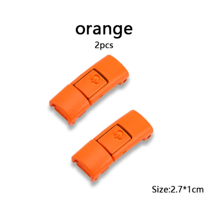 New Colorful Metal Shoelace Clip Press buckle Shoelaces Press Lock Shoes Accessories AF1 Sneakers Kits Metal Laces Tip