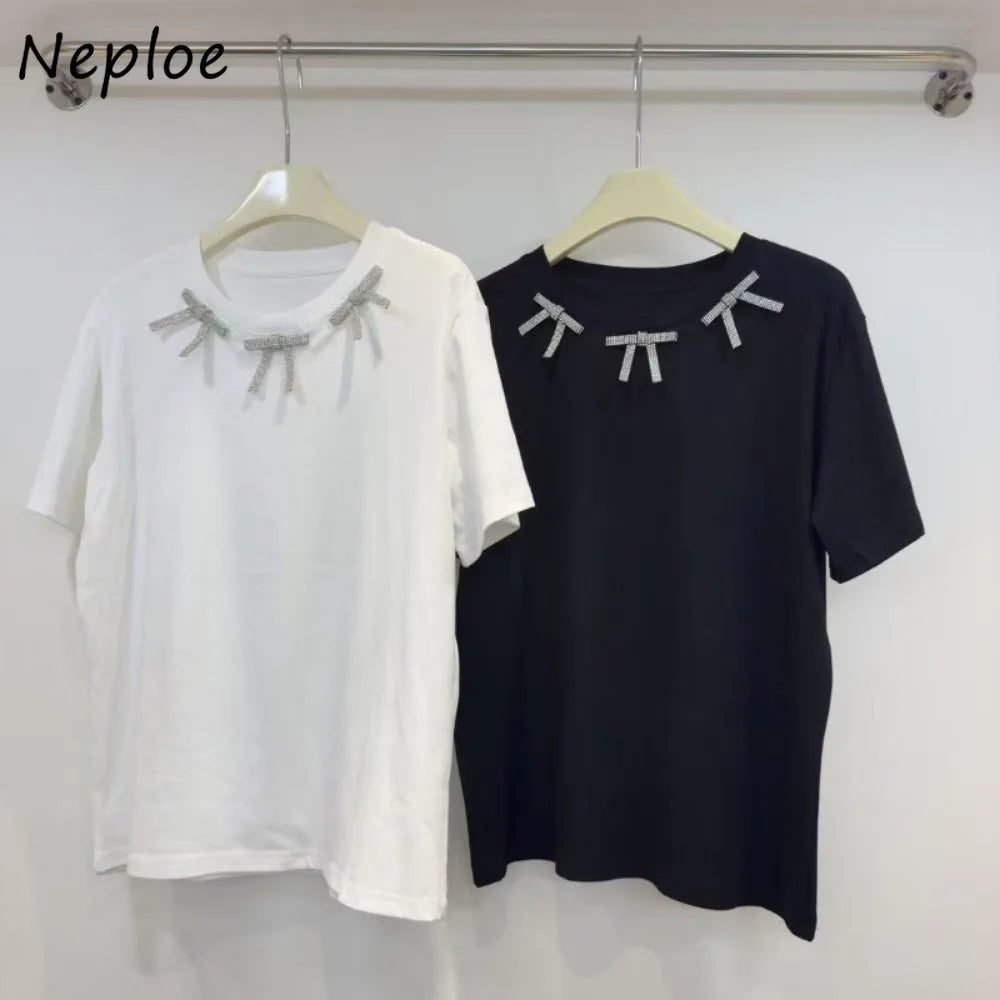 Neploe Advanced Fresh Loose Literary Shirt Women All-match Soft Simple Commuter Blouses 3D Flower Korea Chic Literary New Blusas