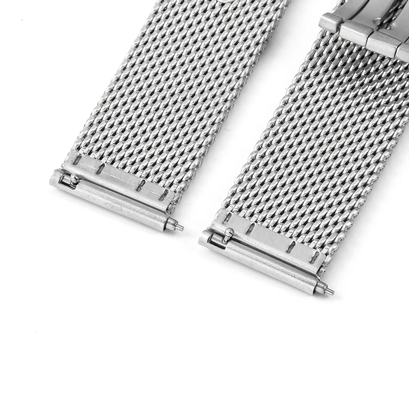 For Omega Flawless Watch Strap Replace Original Haima 3000 Milan 007 Mesh Stainless Steel Woven Men's 20mm Watchband