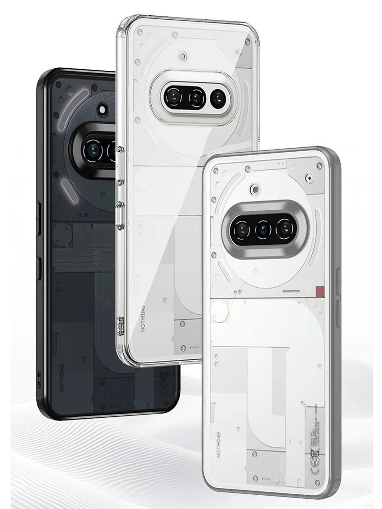 Clear Hard Case for Nothing Phone 3A Back Cover Soft Silicone Frame Anti-Knock Matte Transparent Casing Coque