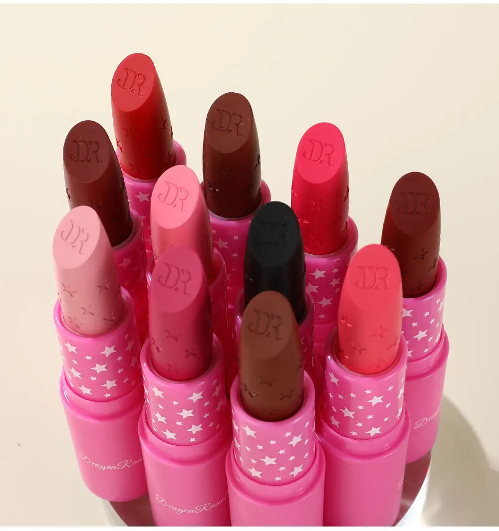 3Pcs Korean Matte Lipstick Set Waterproof Long Lasting High Pigmented Lip Gloss Makeup For Women Beauty Cosmetic
