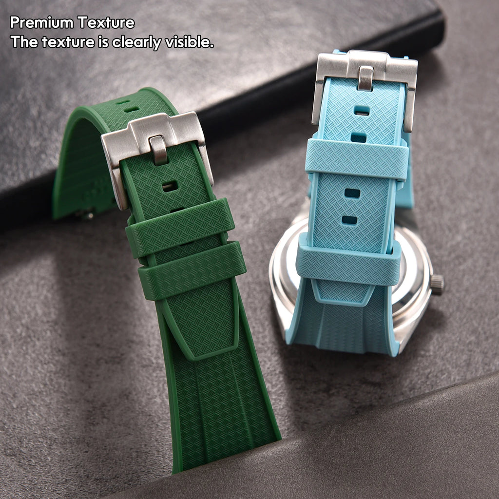 12mm Quick Release Silicone Strap For Tissot PRX T137.407/T137.410 Super Player 40mm Men Convex Rubber Durable Belts Watch Bands