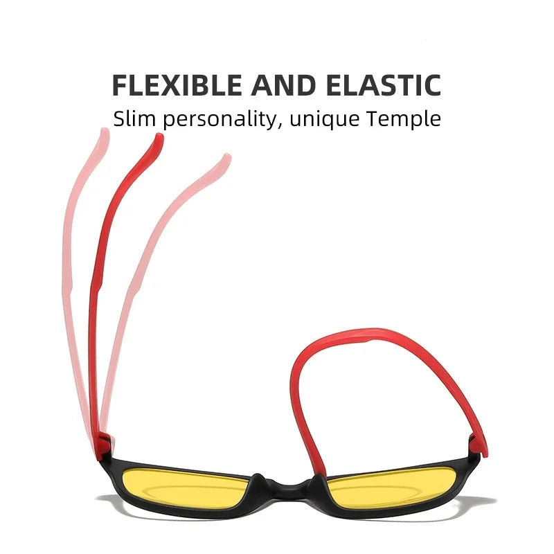 Anti Blue Light Night Vision Glasses for Men Night Driving TR90 Sports Sunglasses Outdoor UV400 Eyewear Unisex Computers Goggles