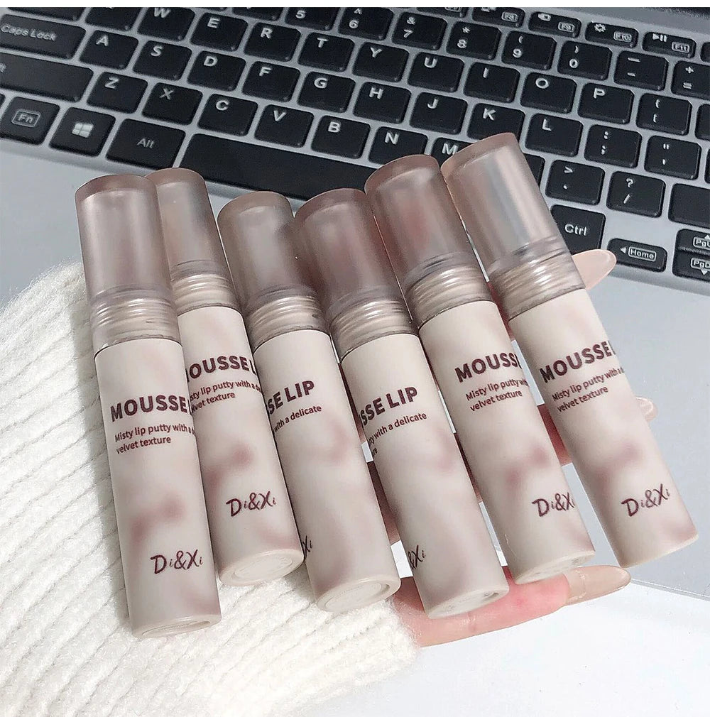 Retro Plum Vintage Lipstick Waterproof Lasting Smoky Nude Purple Matte Lip Mud Natural Black Chocolate Rose Red Lip Tint Makeup