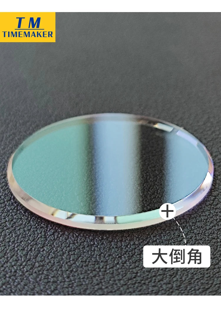 For Seiko No.5 SNX SNKH SCWA 31x1.8mm  Mineral Glass Flat With Big Chamfer Watch Mirror Transparent Coating Watch Crystal Parts