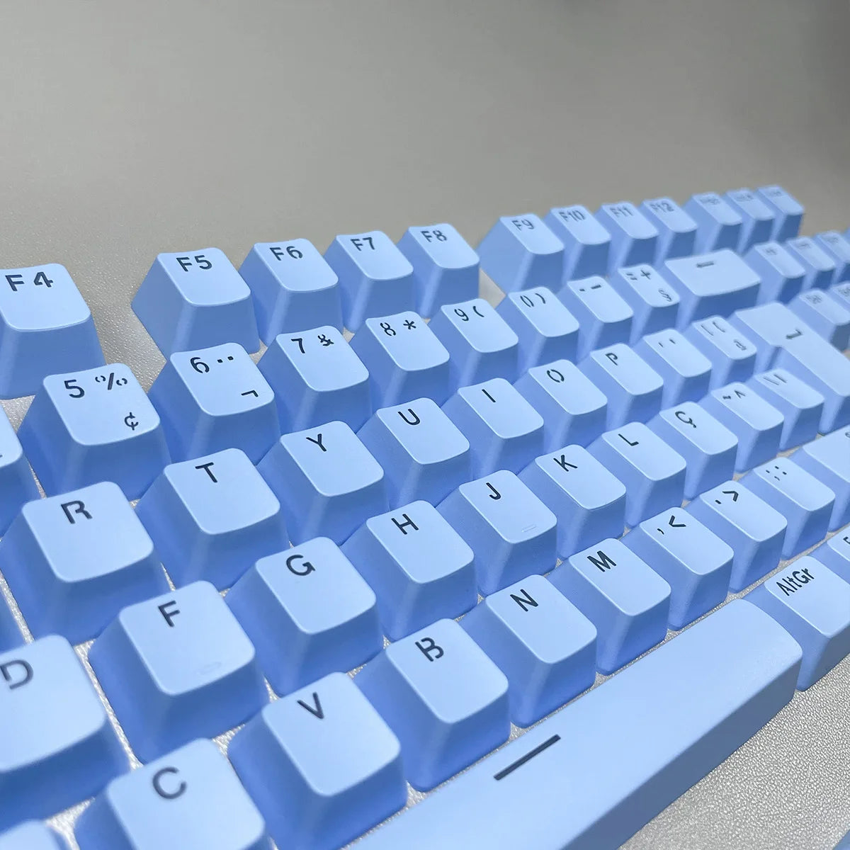 Russian Keycaps Spanish Arabic Korean Portuguese French German Thai Letters Translucent Keycaps For Cherry MX Switch 104 Key LK1
