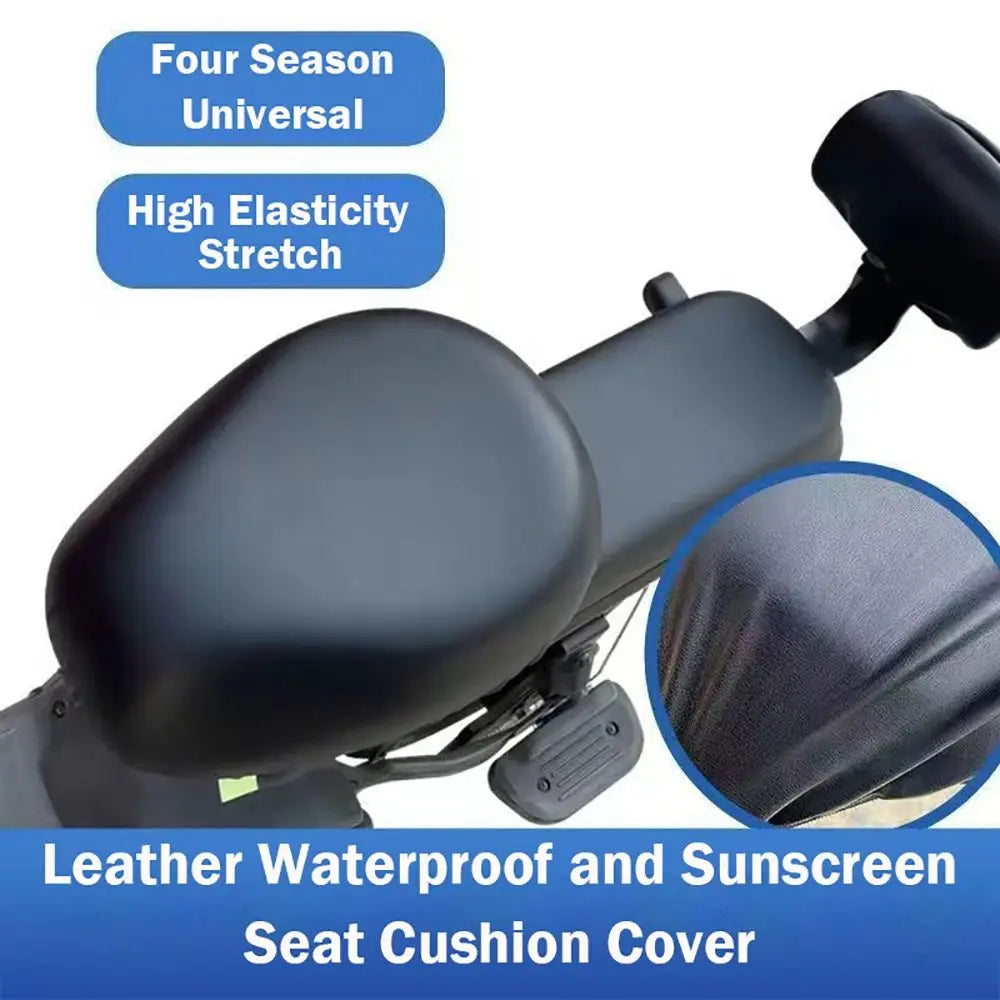Electric Vehicle Leather Cushion Cover Sunscreen Waterproof Heat Insulation Breathable All-inclusive Seat Cover for All Seasons
