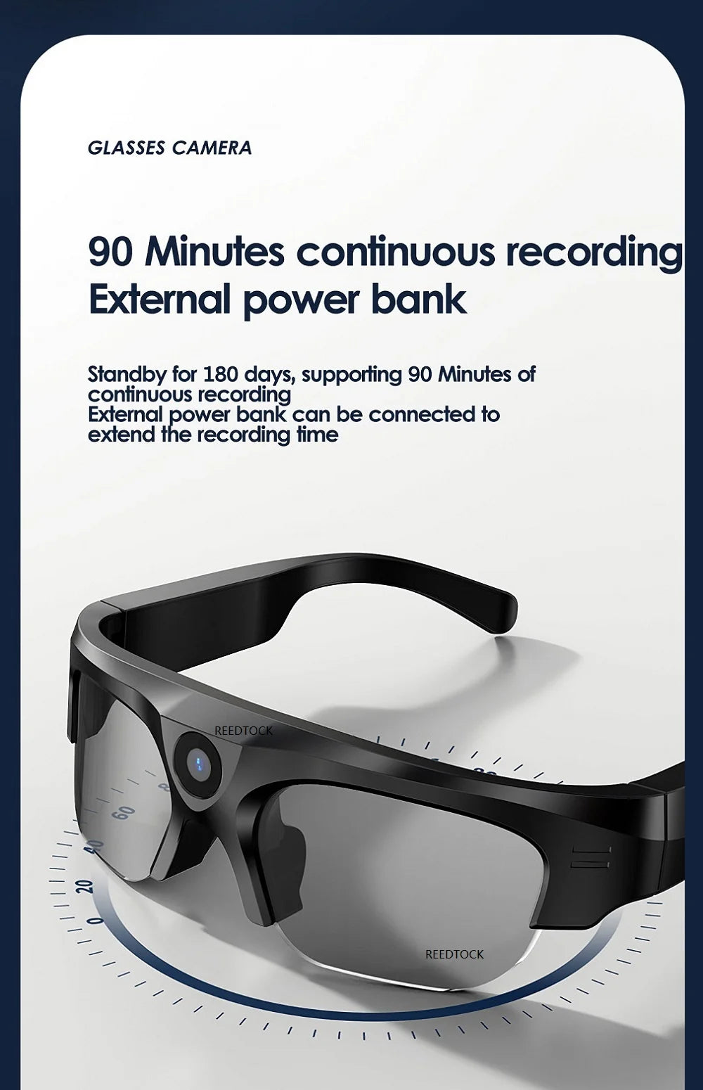 Mini Camera 2K HD 4K Photo Action Camera Music Sunglasses Smart Video Recording Glasses Outdoor Sports With Bluetooch Speaker