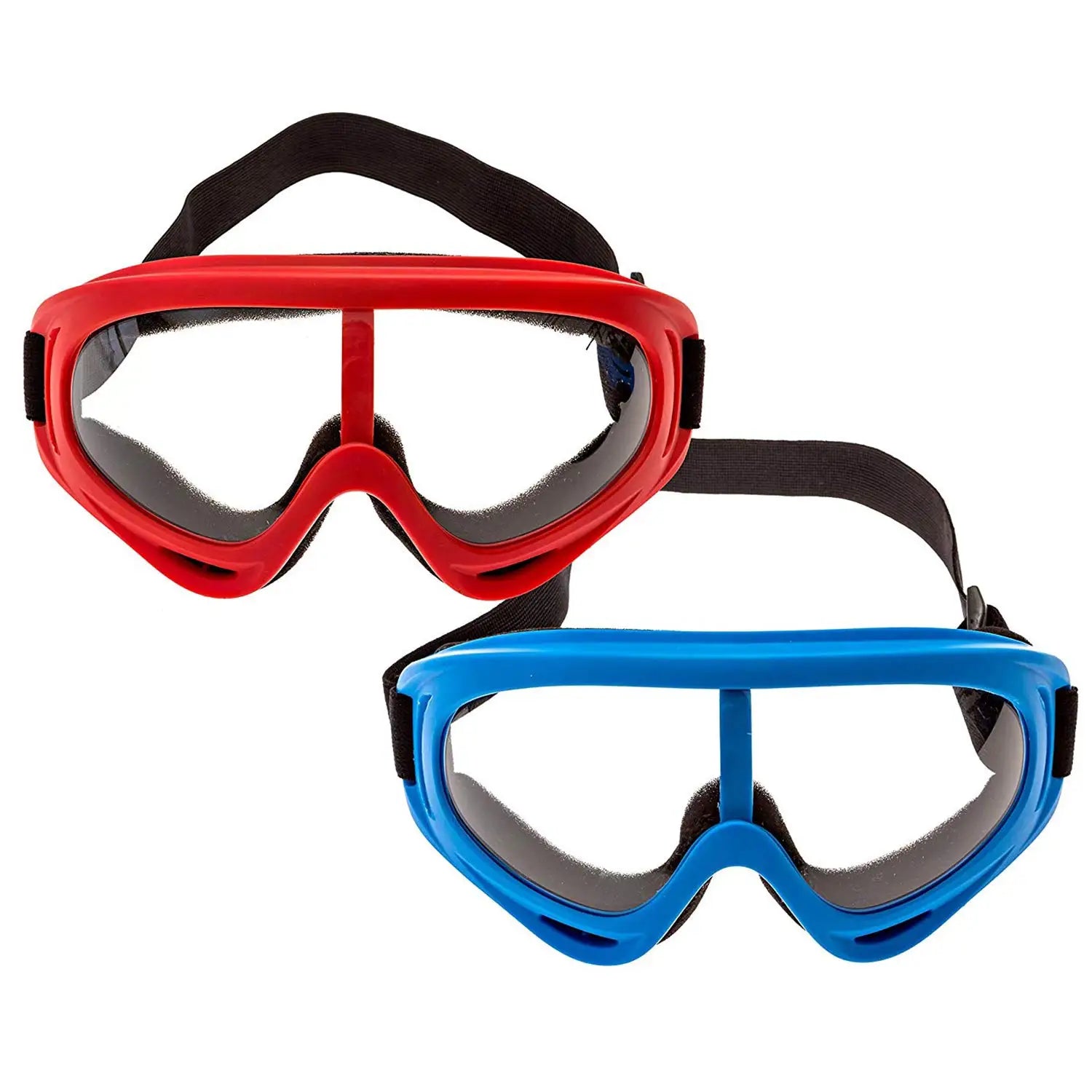 1/2 Pack Foam Gun and Blaster Face Mask Goggles Eye Shield  for Nerf Guns Foam Blaster Guns Red Blue Safety Glasses