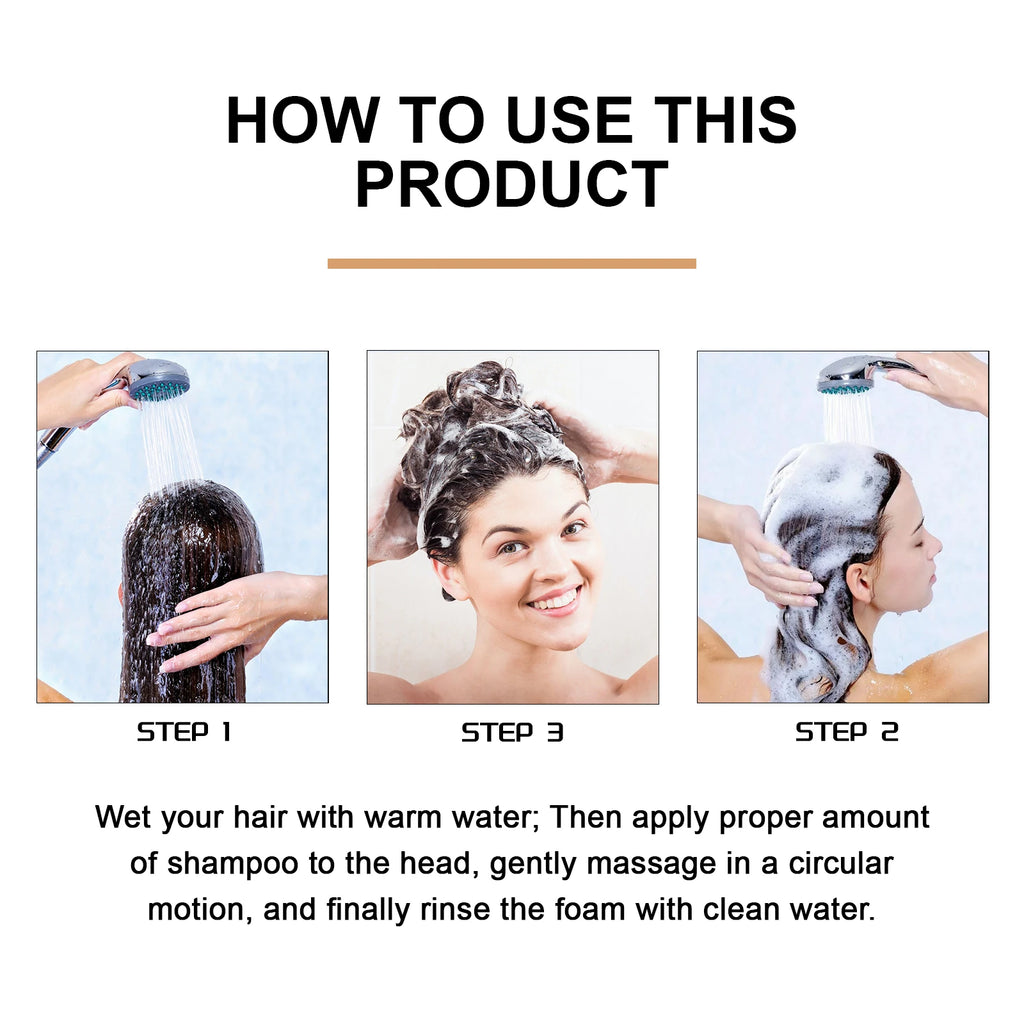 Natural Plant Extract Shampoo 100ml Improve Hair Growth Root Nourishment Scalp Care Gentle Cleansing Suitable for All Hair Types