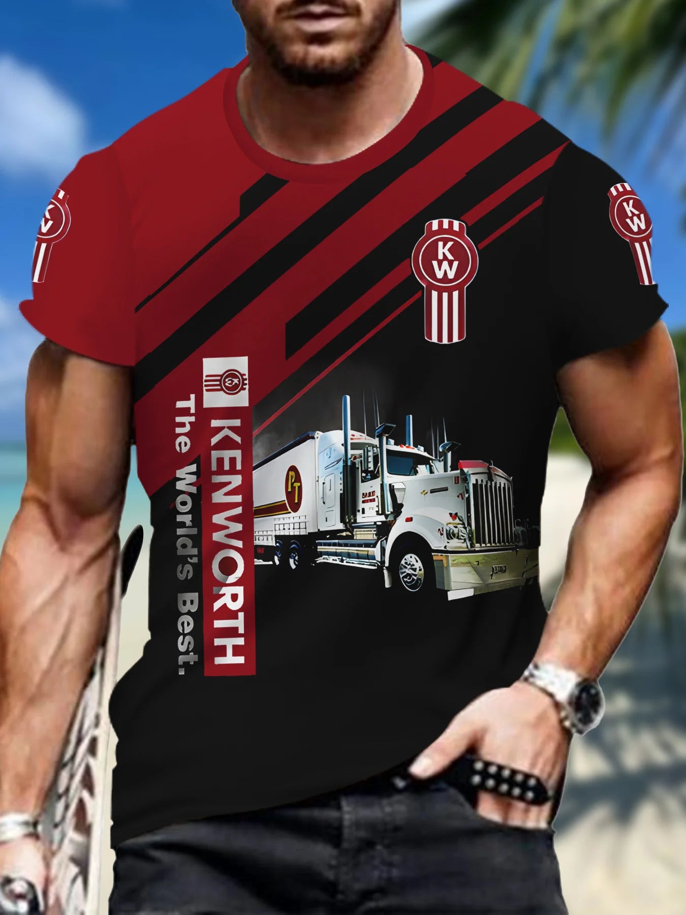 2025 New Men's T-shirt Welder Printed Shirt Workwear Men's Large Size Casual Short Sleeve Streetwear Tops Daily Pullover