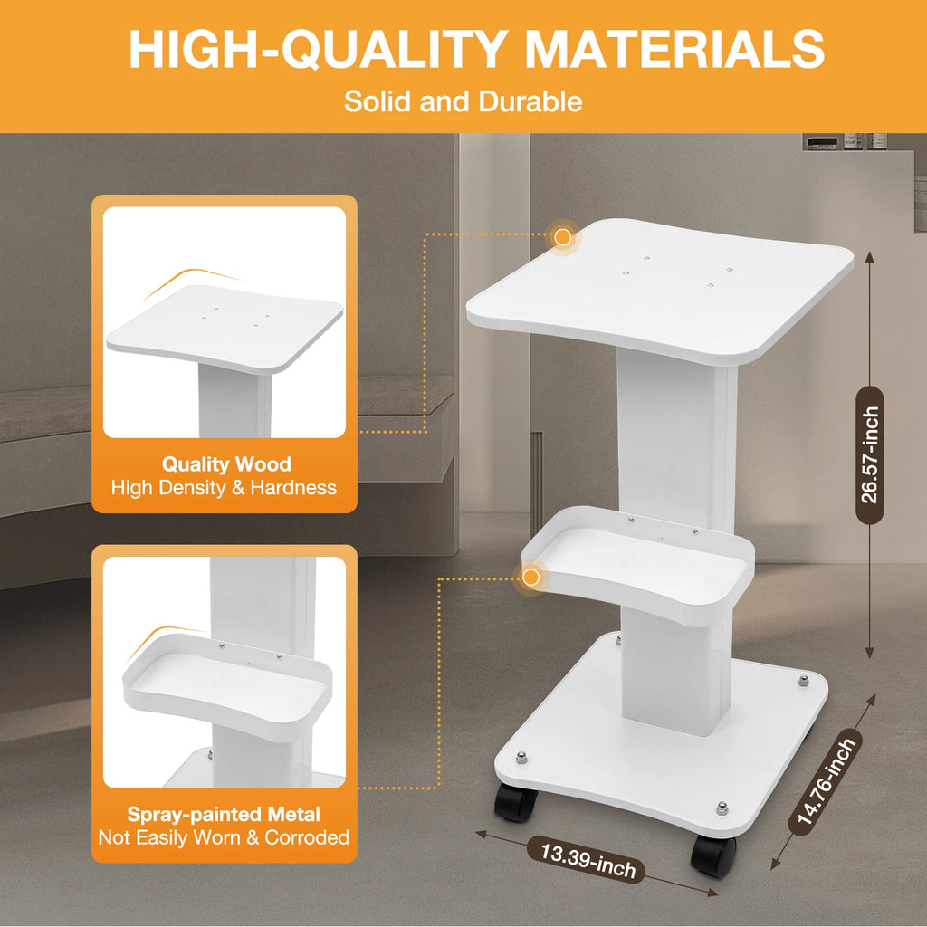 Salon Trolley Stand Beauty Instrument Beauty Auxiliary Trolley Organizer Cart With Wheel Spa Cart Equipment