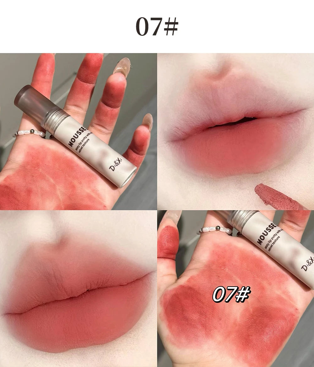 Retro Plum Vintage Lipstick Waterproof Lasting Smoky Nude Purple Matte Lip Mud Natural Black Chocolate Rose Red Lip Tint Makeup