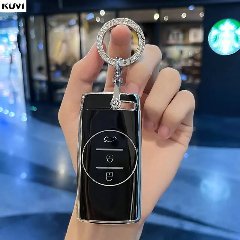 TPU Car Key Case Cover For Chery Tiggo 7 Pro 8 Pro Exeed Tiggo 2 3x Arrizo 5 Pro Gx 5x EQ7 Tiggo 4 Car Accessories Keychain