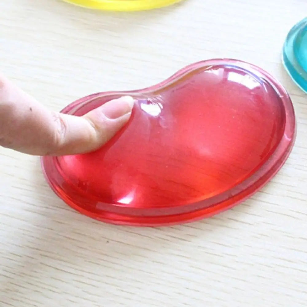 1PC Silicone Wavy Comfort Gel Computer Mouse Hand Wrist Rests Support Cushion Pad Fashion Heart-shaped Wrist Pad Hand Pillow