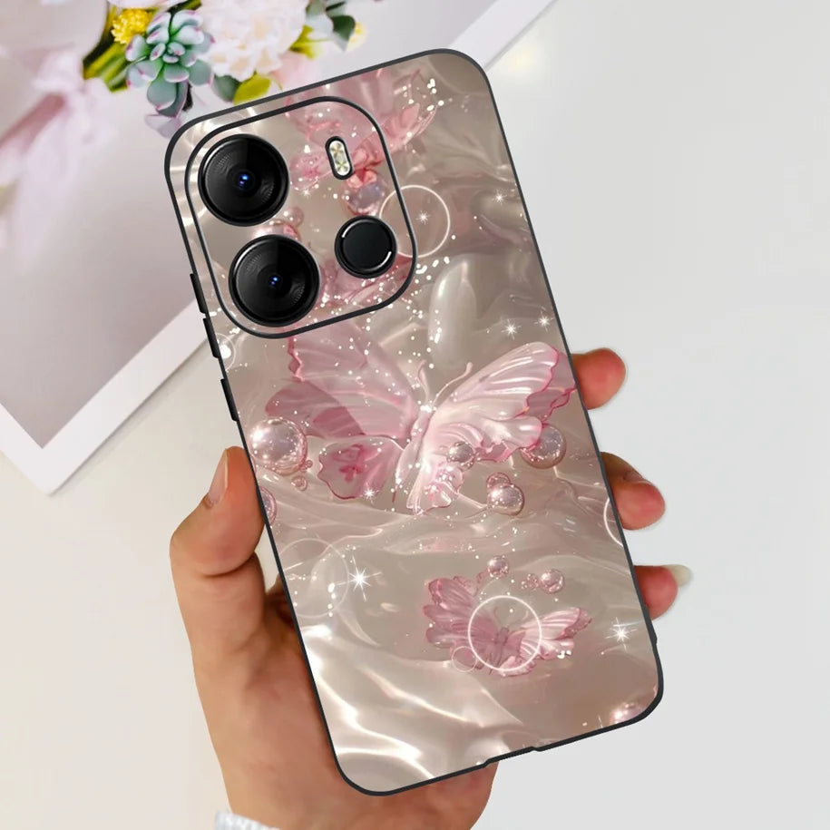 For Tecno Pop 7 Pro Pop7 Case Fashion Marble Soft Silicone Matte Coque For Tecno Spark Go 2023 Funda Pop7Pro BF6 BF7 BF7h Bumper
