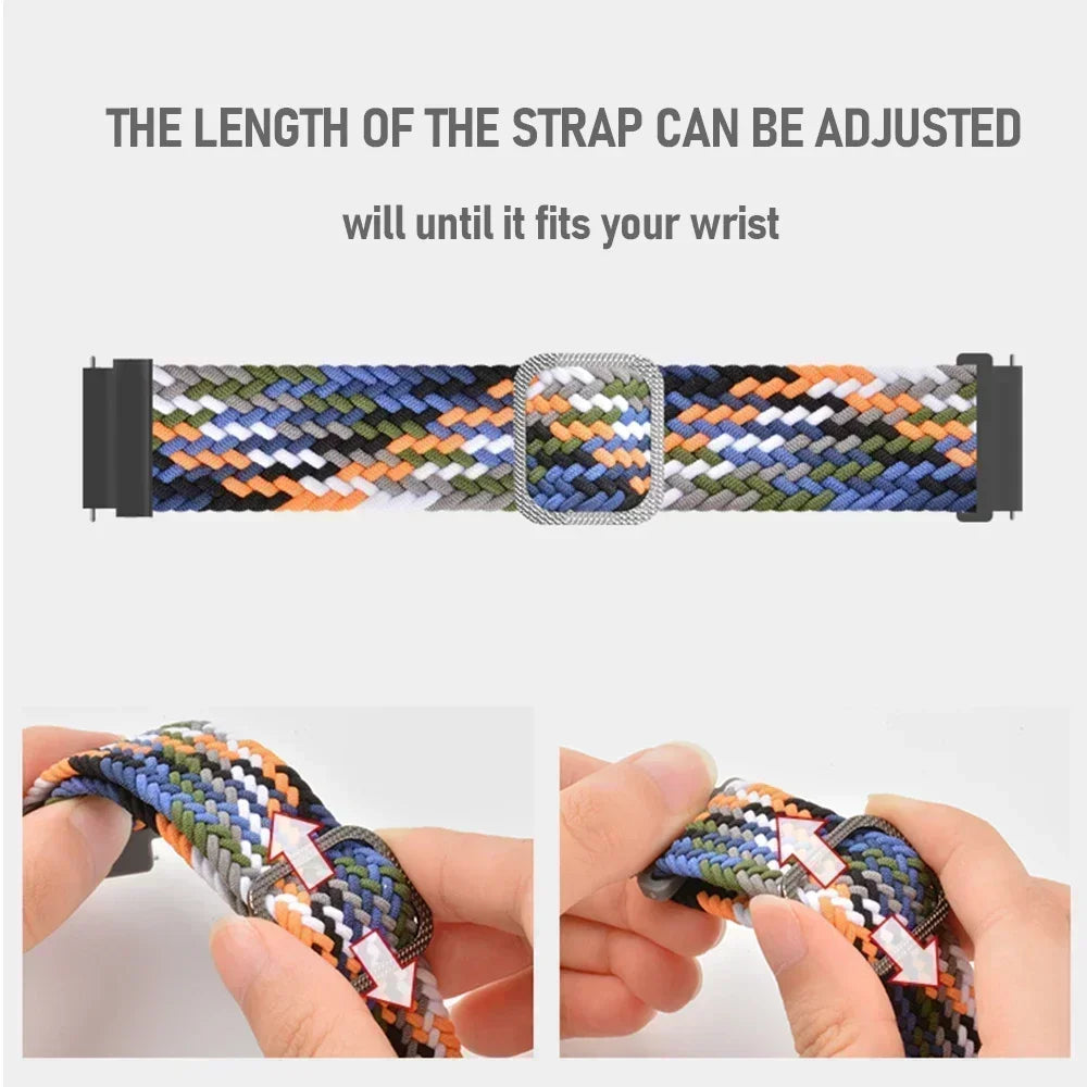 20mm 22mm Straps For Galaxy Watch 7/FE/6/5/pro/4/Classic/active 2/Gear s3 Parachute Bracelet correa Huawei watch GT 2 3 4 5 Band