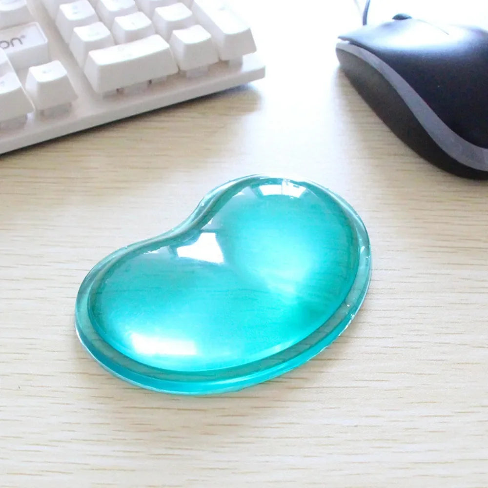 1PC Silicone Wavy Comfort Gel Computer Mouse Hand Wrist Rests Support Cushion Pad Fashion Heart-shaped Wrist Pad Hand Pillow