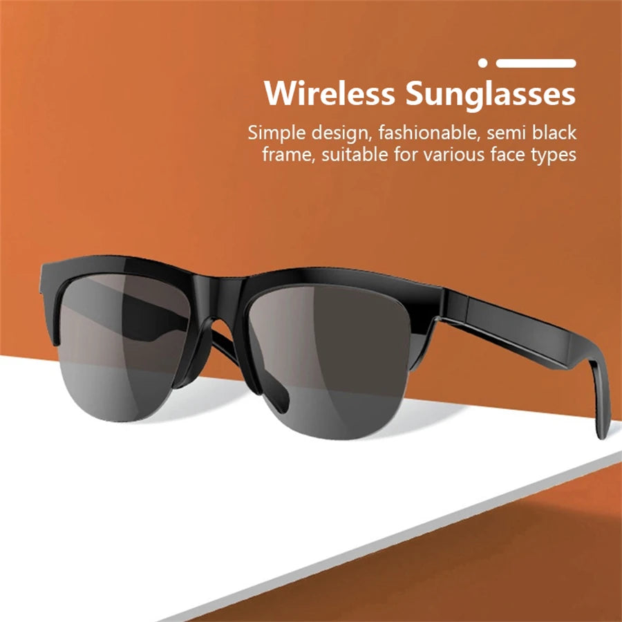 Sunglasses Earphones UV400 Protection PC Lens Sunglasses with Built-in Earbuds Headphones Hifi Sound Music Sport Headset Game