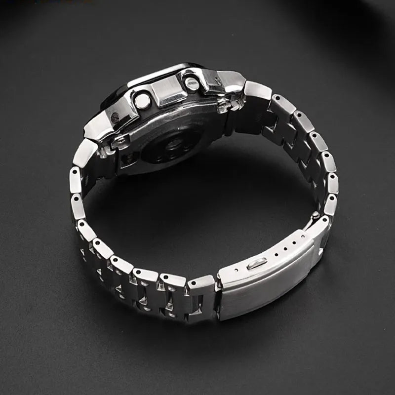 For Casio SHOCK Heart Rate Square DW-H5600 DW H5600 Stainless Steel Case Men's Stainless Steel Watch Strap Bezel Watchband Shell
