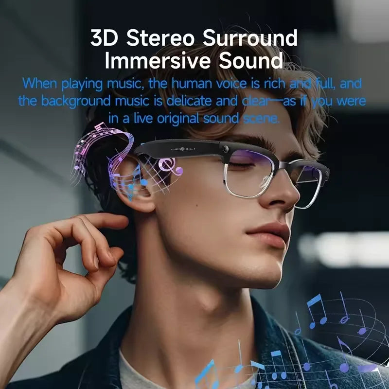 2026 New 8K HD AI Smart Glasses Men Chat GPT 8MP Camera Bluetooth Call AI Translation Voice Assistant Control Sunglasses Women