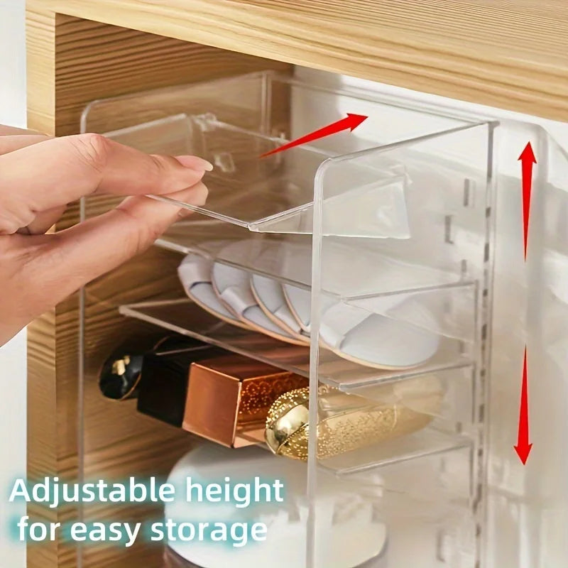 Mirror cabinet specific slim bathroom organizer - cosmetics and lipstick storage box, dressing table cosmetics rack with built-i