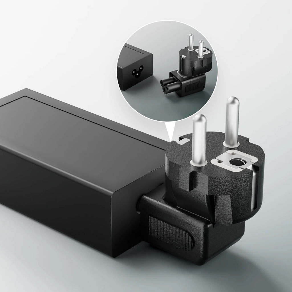 EU Power Cable plug adapter EU PLug to IEC320 C5 Clover Leaf adapter plug CEE 7/16 to C5 CEE 7/7 EURO SCHUKO to -IEC5