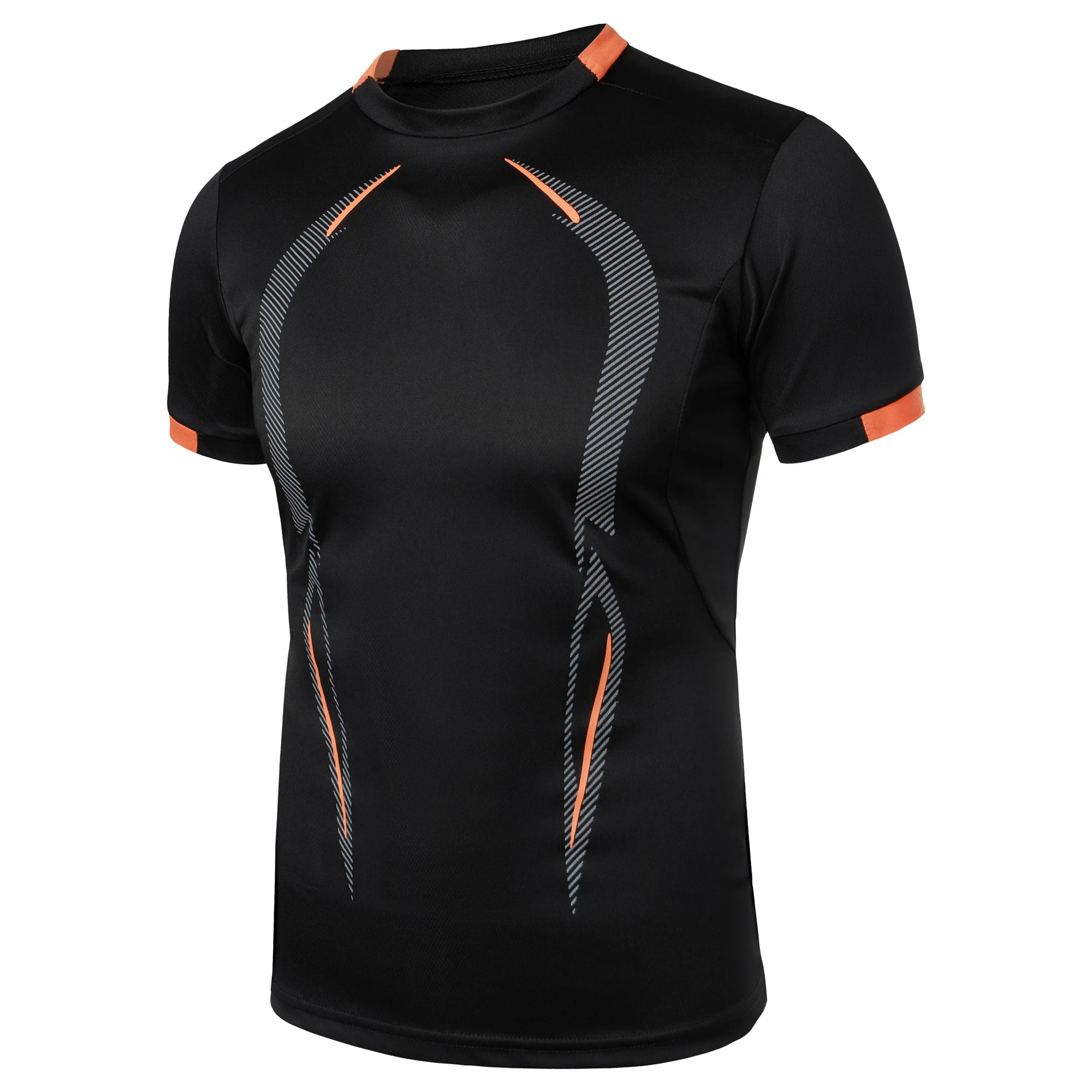 Summer men's fitness sports training Breathable short sleeve quick drying clothes men's sports fashion short sleeve T-shirt