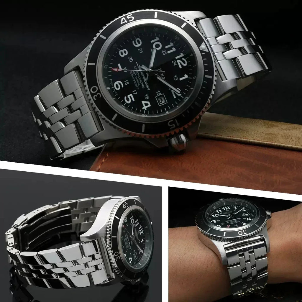 Solid Stainless Steel Watchband 20mm 22mm 24mm Bracelet For Breitling Watch For AVENGER NAVITIMER SUPEROCEAN Watch chain