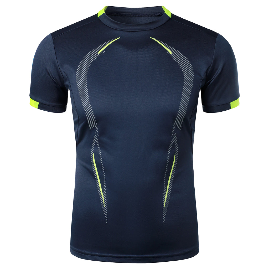 Summer men's fitness sports training Breathable short sleeve quick drying clothes men's sports fashion short sleeve T-shirt