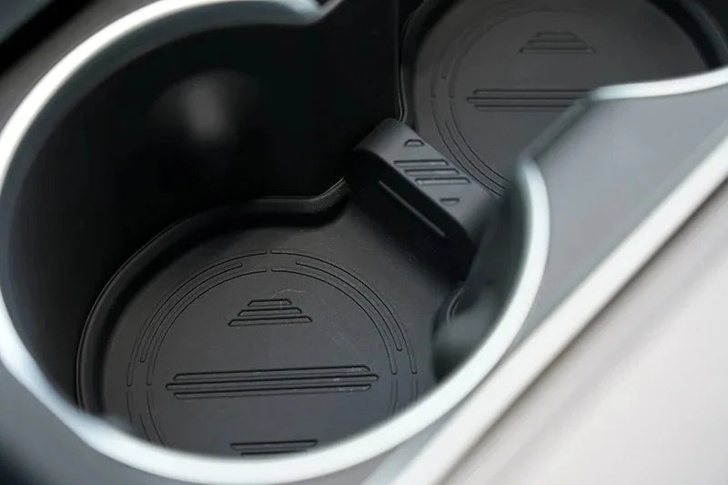 For Tesla Model 3 Highland 2024 Model X S Water Cup Holder Mats Upgraded Drink Insert  Non-slip Coaster Model3 Pad Accessories
