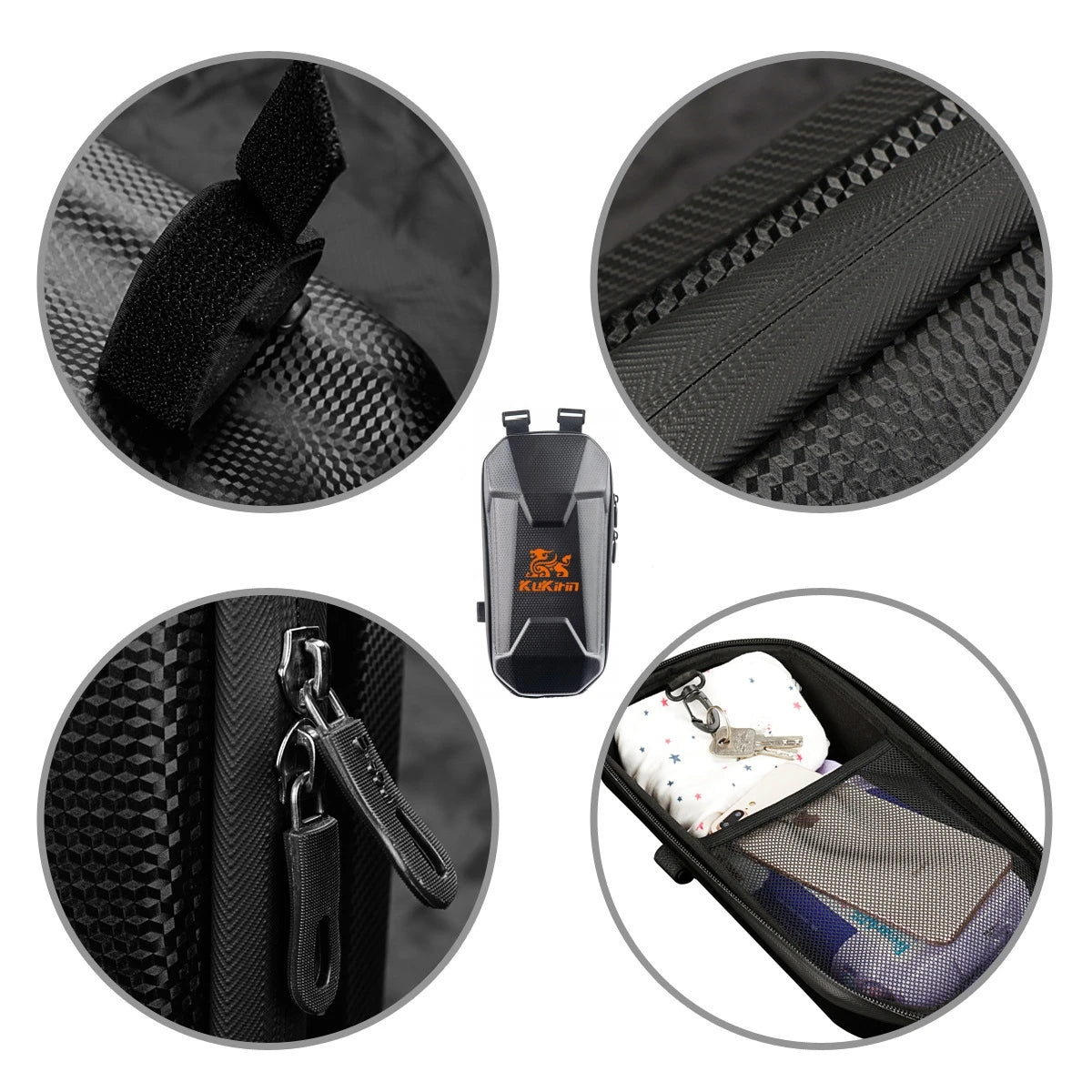 Kukirin Electric Scooter Bag 2L Fashion Design Sunscreen Handlebar Installation Storage Bag With Windproof Riding Gloves