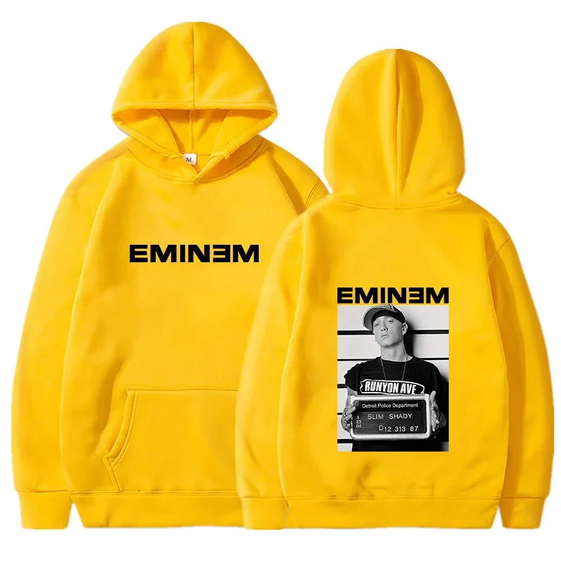 2025 Hot Sale Men's Hoody Rapper Eminem Graphic Print Hoodie Men Vintage Casual Sweatshirt Unisex Hip Hop Fashion Pullovers