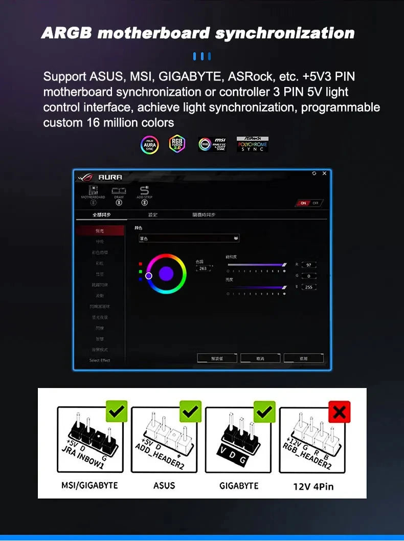 UPSIREN UF-9 PRISM 4 PRO Computer Chassis Fan，92mm ARGB 4 Pin PWM Quiet Cooling Fan 12V Large Air Volume