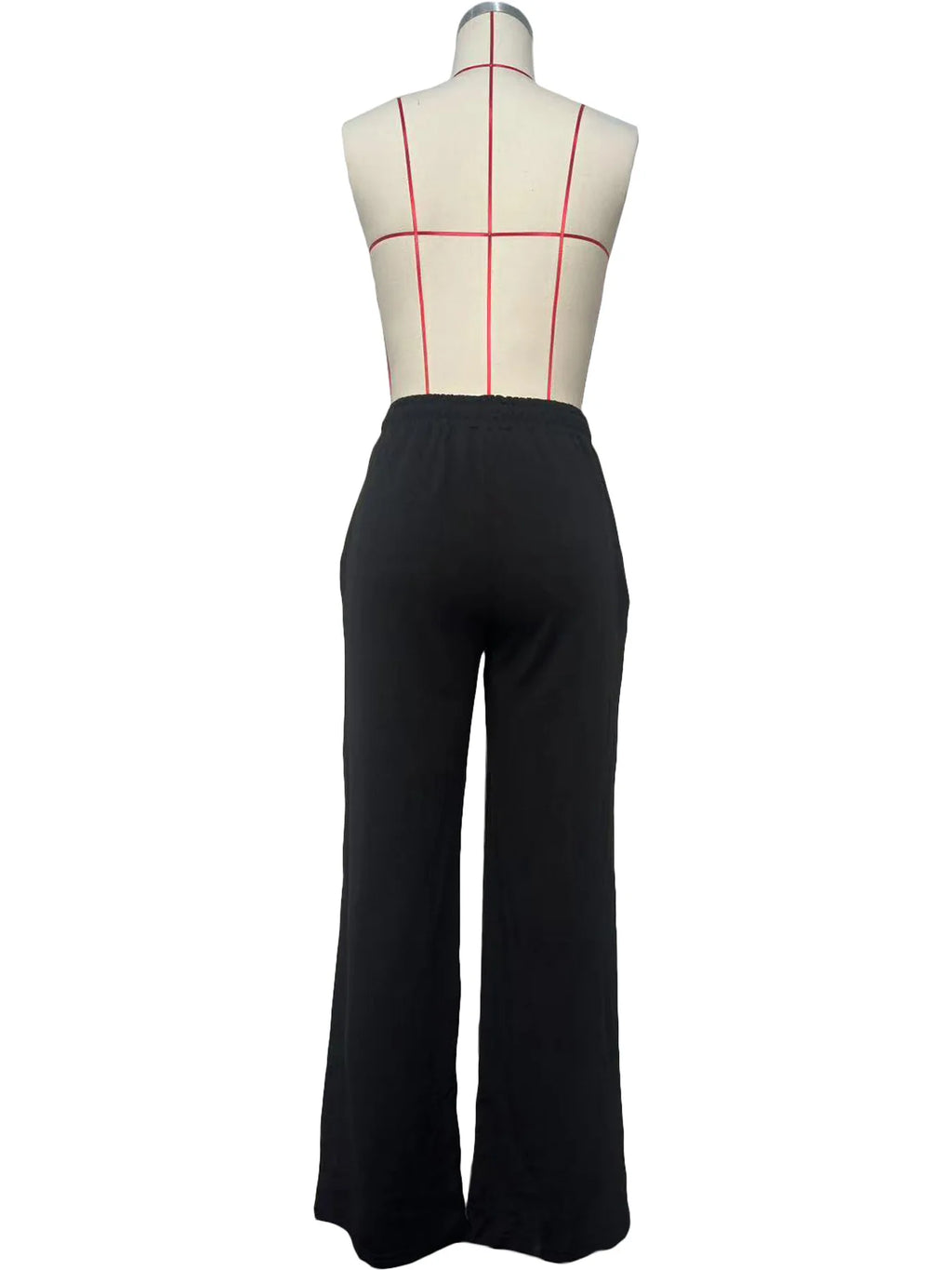 Women Pants Lace Up Ankle Length Loose Pants High Waist Zipper Capris Tracksuit Elegant Party Y2k Mom Pockets Streetwear Casual