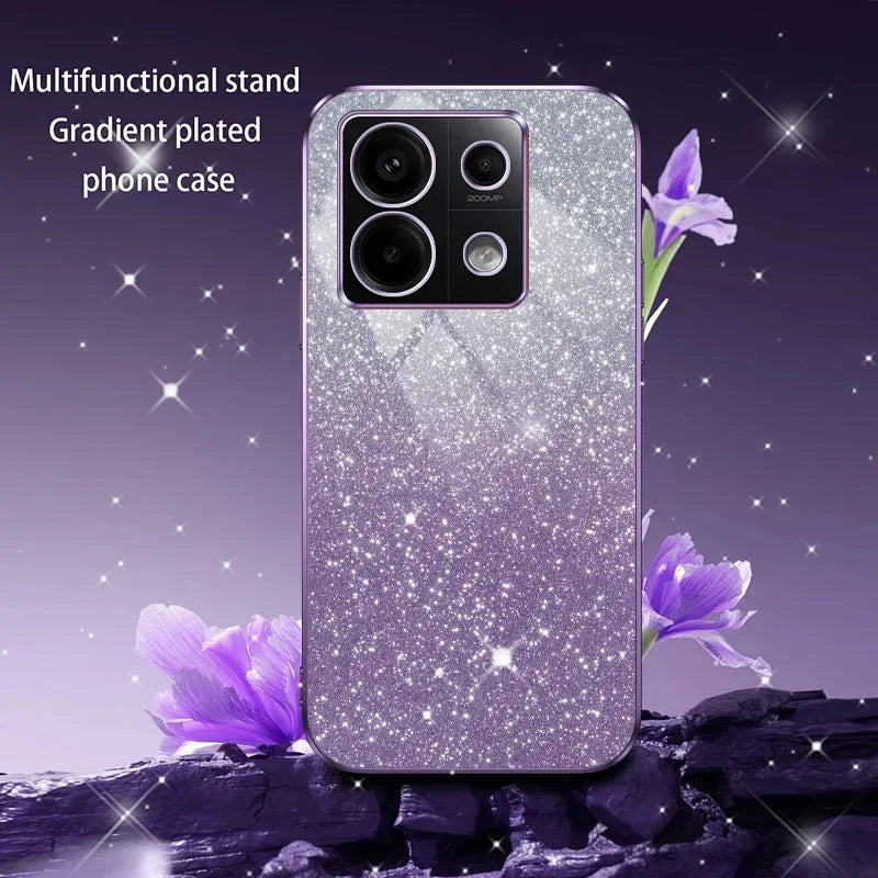 Reno 13 Pro 5G Luxury Shiny Glitter Plating Silicone Case on For Oppo Reno 13 Reno13 13F 13Pro Camera Lens Soft Back Cover Coque
