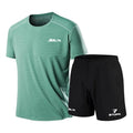 Summer Fashion Casual Brand Men's Sportswear Breathable Quick-drying Shirt, Shorts, Two-piece Set Of New Tennis Training Clothes