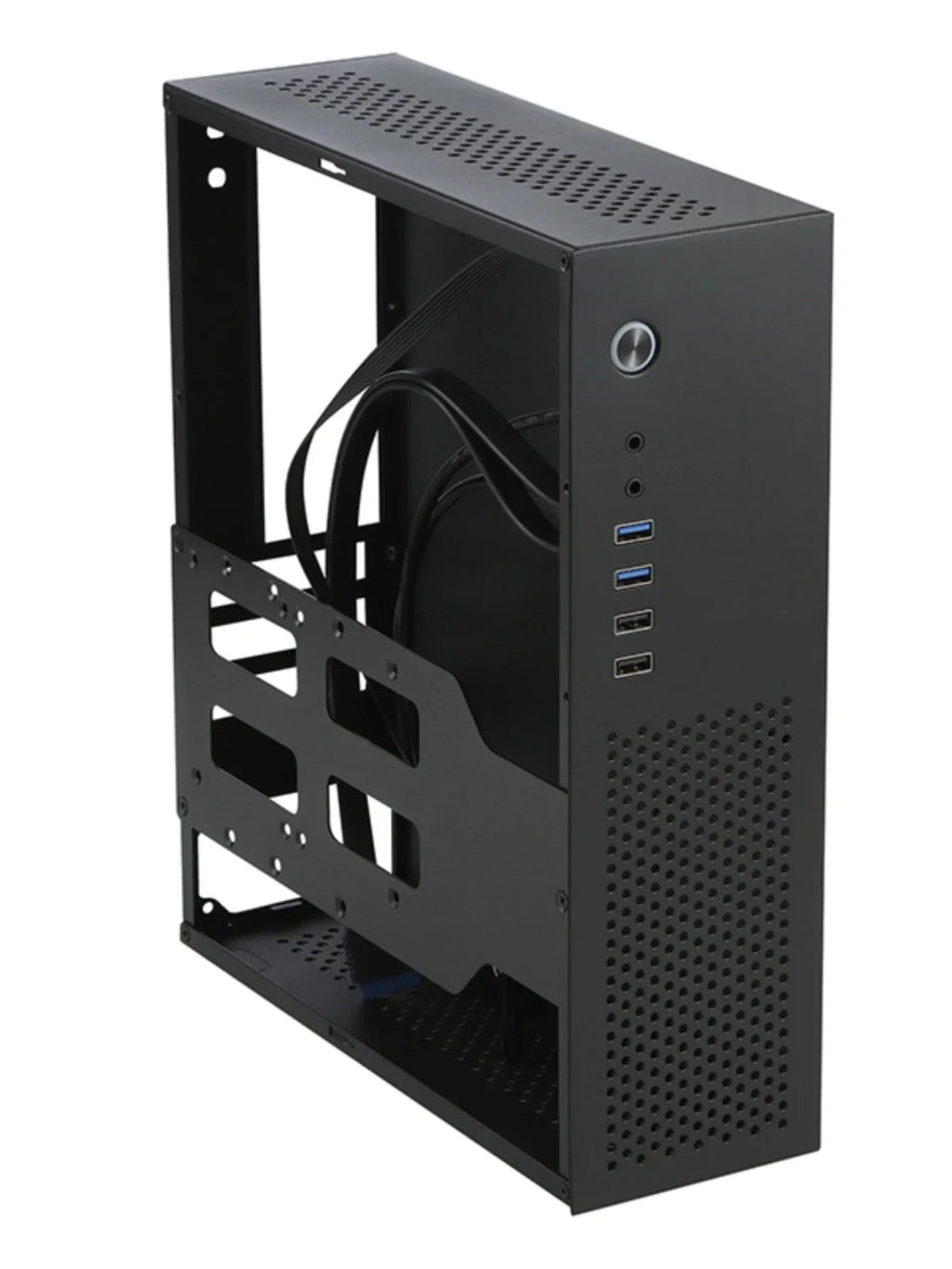 A10 7.3L M-ATX Chassis A4 HTPC Portable Half-Height Graphics Card Computer PC Support PCIe 2.5' SSD Drive Mini Flex PSU Case