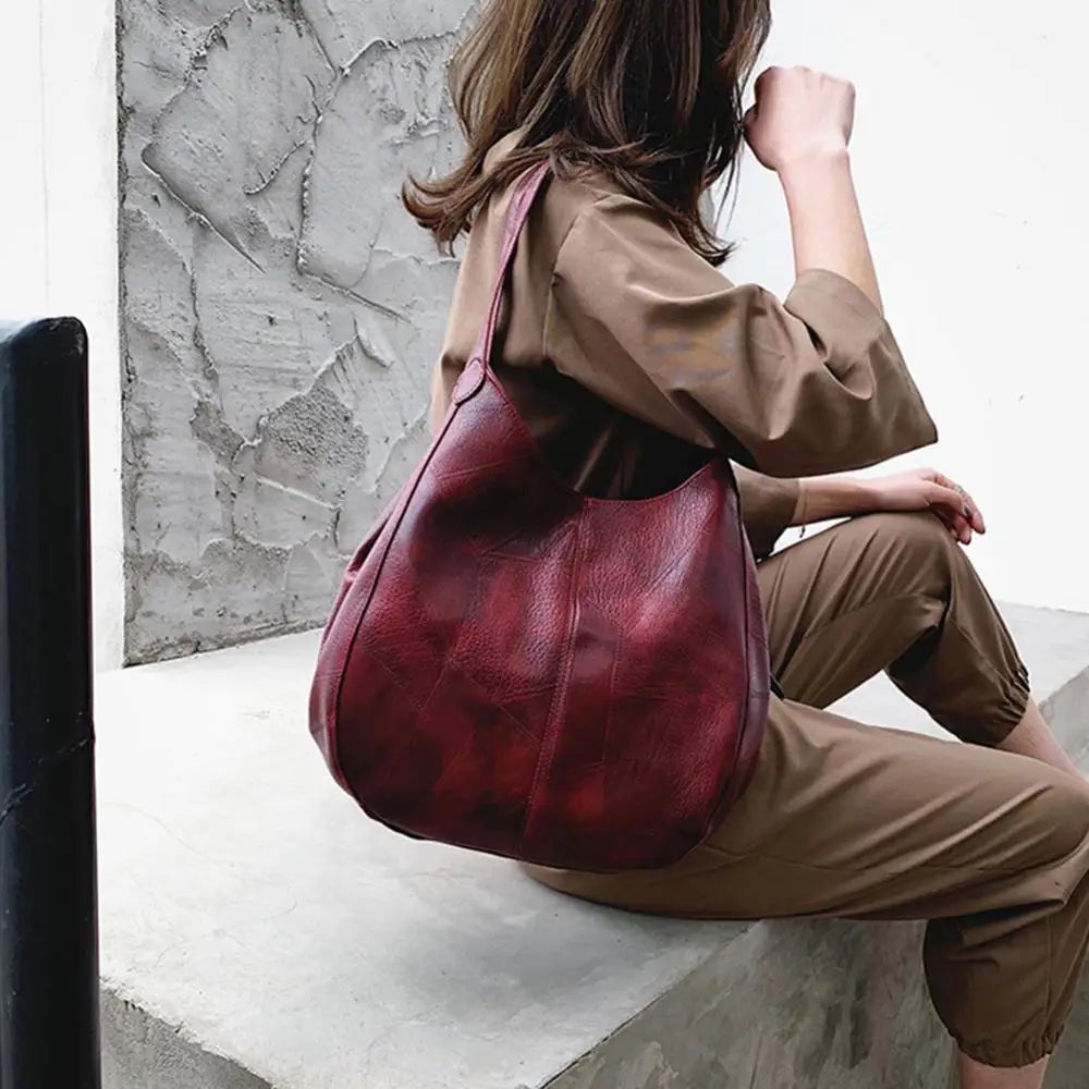 Women's Handbags Vintage Luxury Leather Shoulder Bag Designers Large Bag Modern Fashion Brand Female