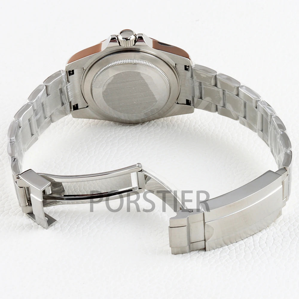 EXP 39mm NH35 Case GMT Bezel Sapphire Glass 316L Stainless steel Waterproof for Explorer Watch Case NH34 NH35 NH36 movement