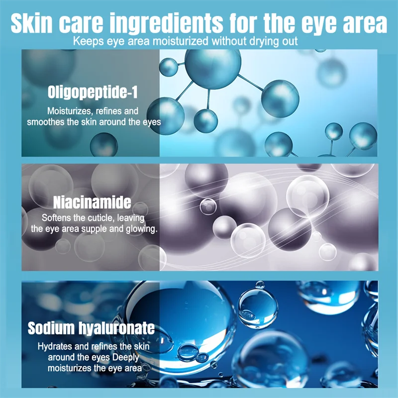 VEZE Eye Serum Firming Eye Cream Anti Dark Circles Hyaluronic Acid Hydration Nourishing Fade Line Eye Skincare