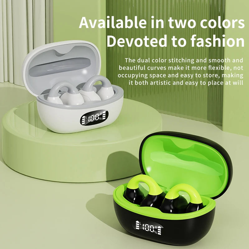 Wireless ear clip earphones AX10 non-in-ear open V5.3 binaural OWS super long standby sports and fitness universal headphones
