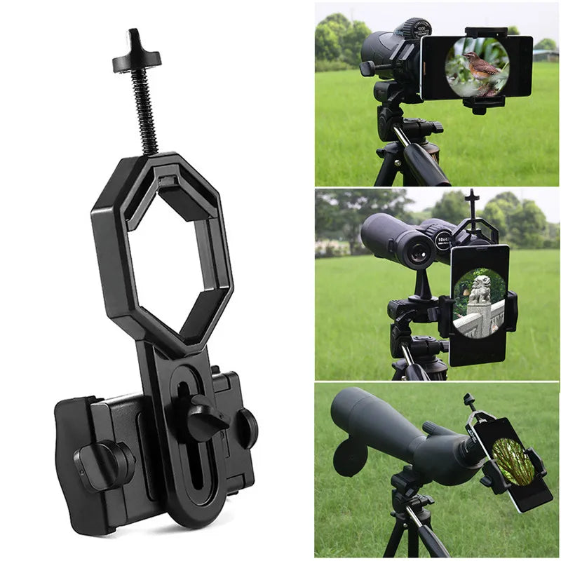 ERIKOLE Universal Cell Phone Adapter Clip Mount Binocular Monocular Spotting Scope Telescope Phone Holder Support Eyepiece