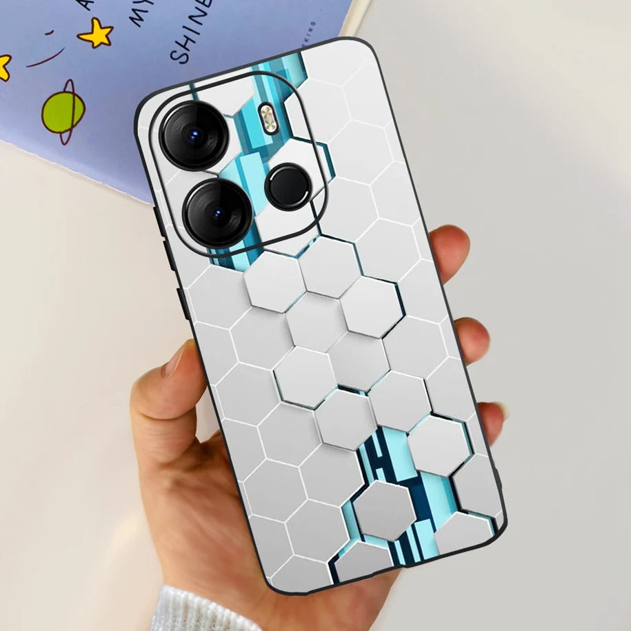 For Tecno Pop 7 Pro Pop7 Case Fashion Marble Soft Silicone Matte Coque For Tecno Spark Go 2023 Funda Pop7Pro BF6 BF7 BF7h Bumper