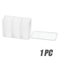 Wall Mounted 3Grids Jewelry Box Cabinet Self-adhesive Sundries Storage Box Eyebrow Pencil Lipstick Lip Glaze Organizer DROPSHIP
